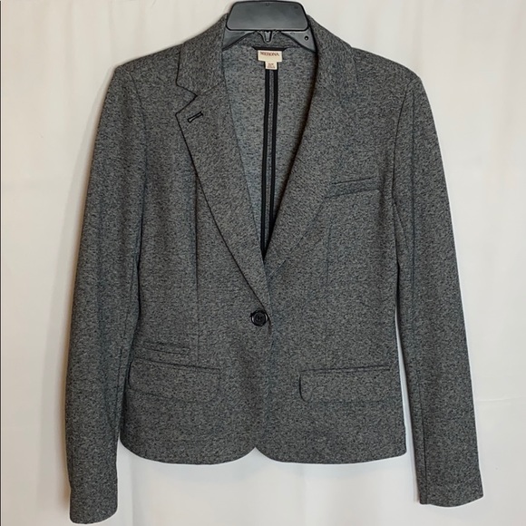 MERONA Gray Tweed Look Blazer Size Small - Picture 2 of 8